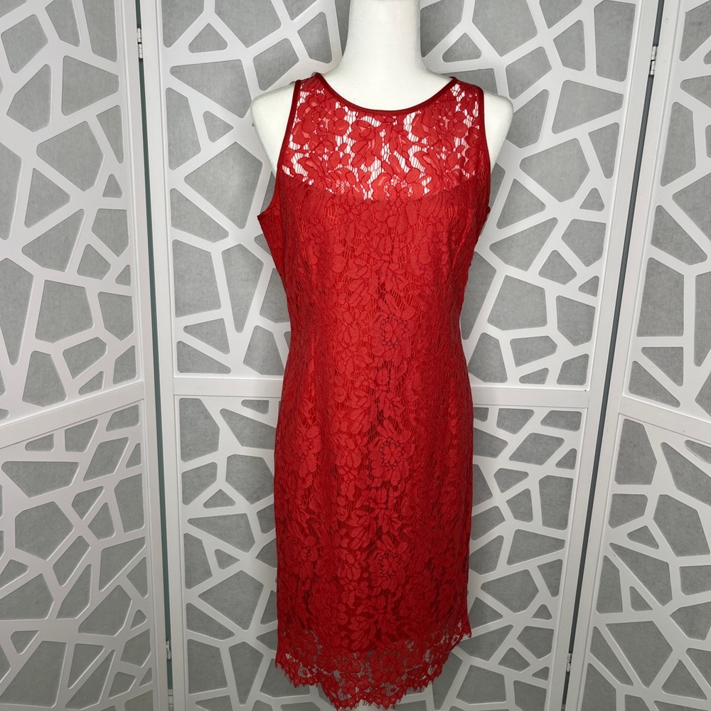 Elegant Deep Orange Dress